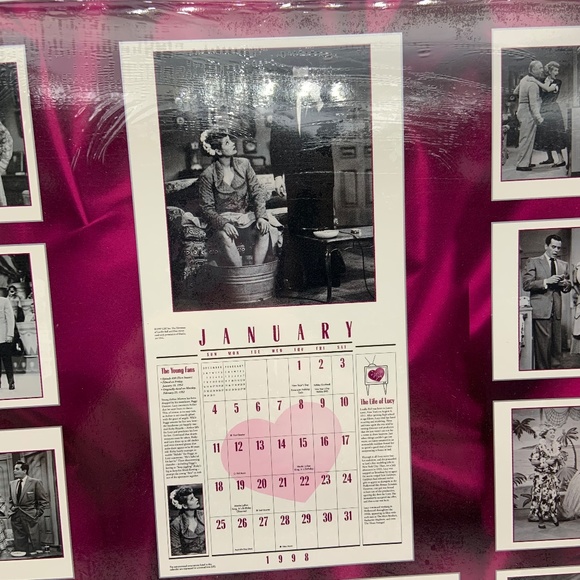 Vintage I Love Lucy Lucille Ball 12" x 12" Square 1998 Calendar SEALED! - Picture 10 of 11